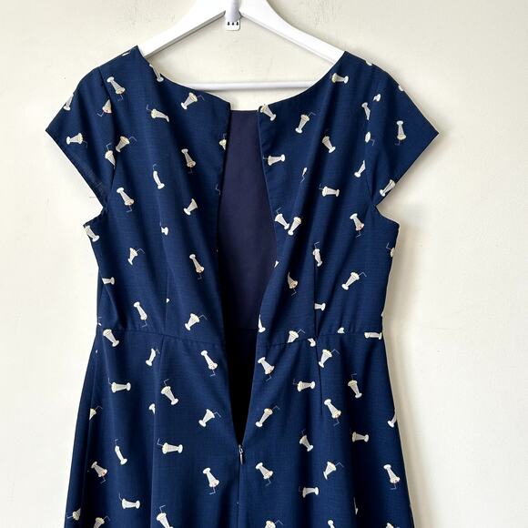 ModCloth Sugarhill Boutique Milkshake Midi Dress Size 8 Pinup Rockabilly Novelty - Picture 4 of 7
